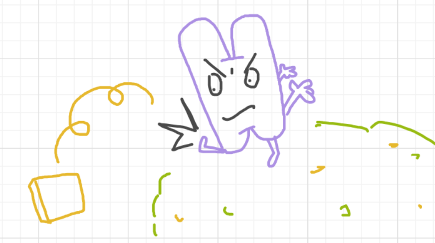 A panel from Running Duos, episode four of the Board Boards object show by Furretwalk/WalkingFurret.